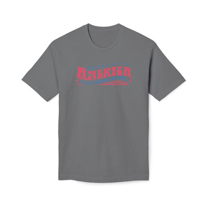America The Beautiful Retro Cotton Tee Shirt
