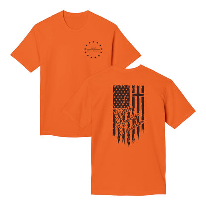 One Nation Under God - Faith Family Freedom Cotton Tee Shirt