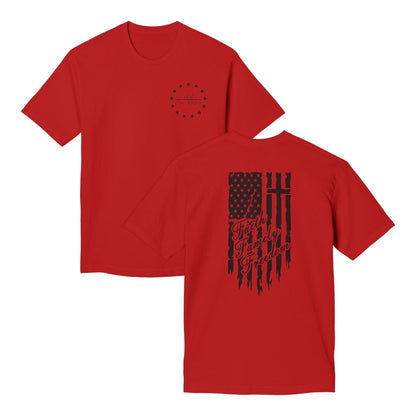 One Nation Under God - Faith Family Freedom Cotton Tee Shirt