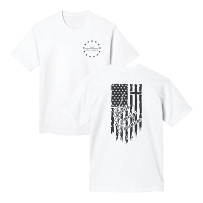 One Nation Under God - Faith Family Freedom Cotton Tee Shirt