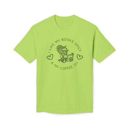 I Like My Books Spicy & My Coffee Icy Cotton Tee Shirt