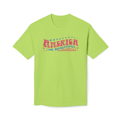 America The Beautiful Retro Cotton Tee Shirt