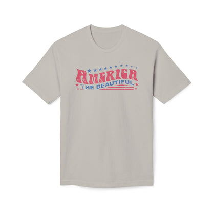 America The Beautiful Retro Cotton Tee Shirt