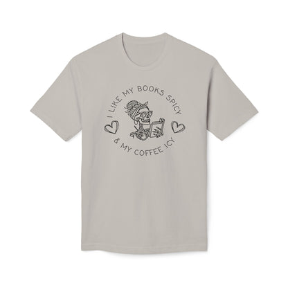 I Like My Books Spicy & My Coffee Icy Cotton Tee Shirt