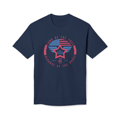 Land of The Free USA Cotton Tee Shirt