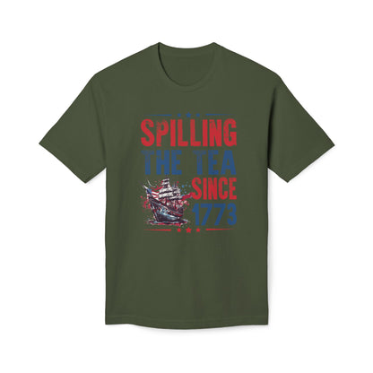 Spilling The Tea Since 1773 Cotton Tee Shirt