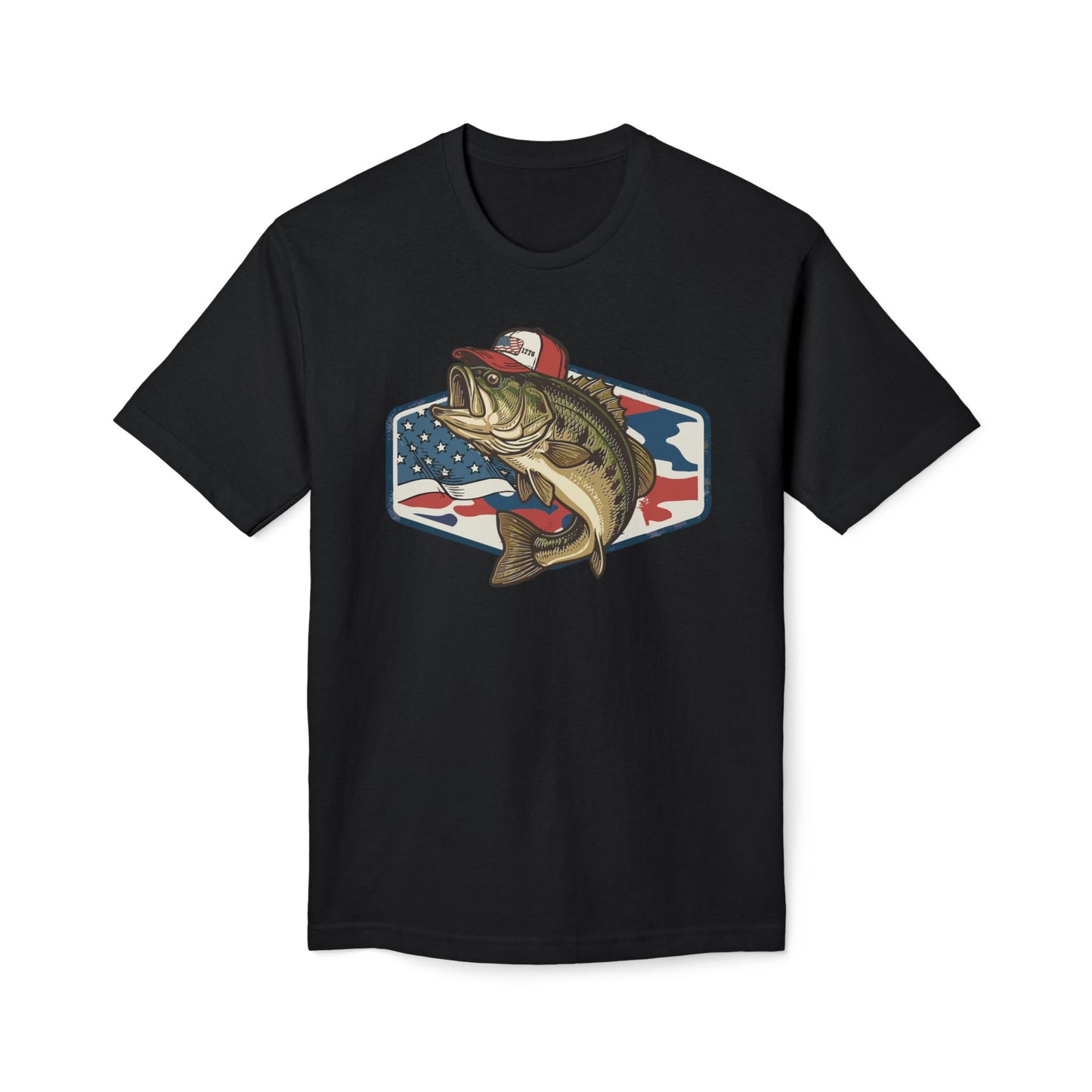 1776 Fish Cotton Tee Shirt