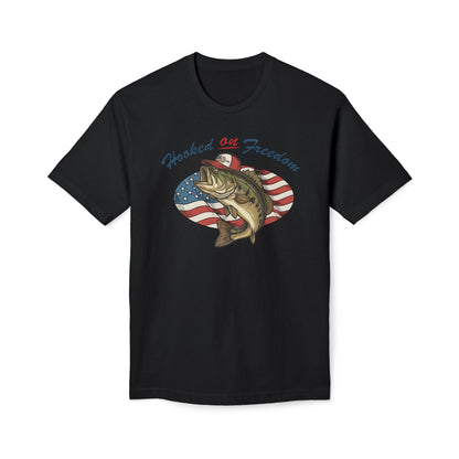 1776 Fish Hooked on Freedom Cotton Tee Shirt