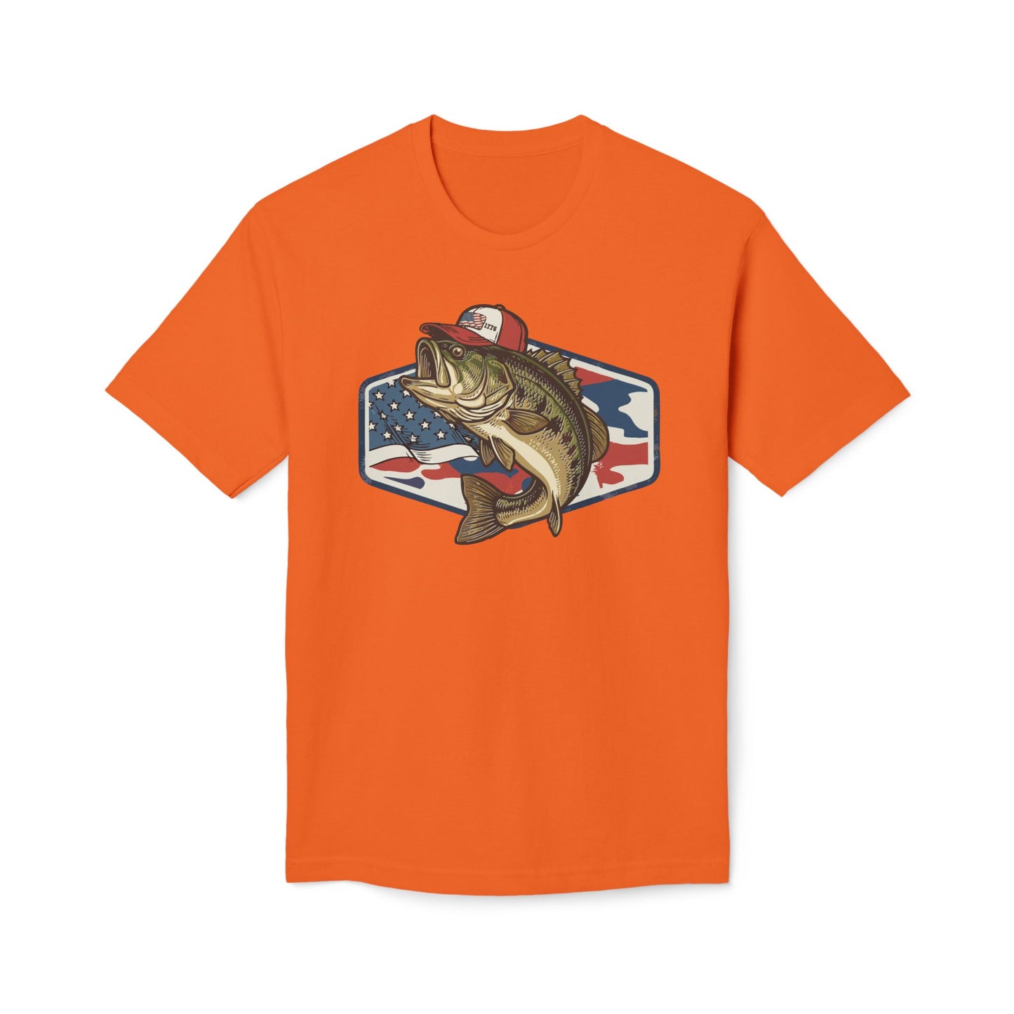 1776 Fish Cotton Tee Shirt