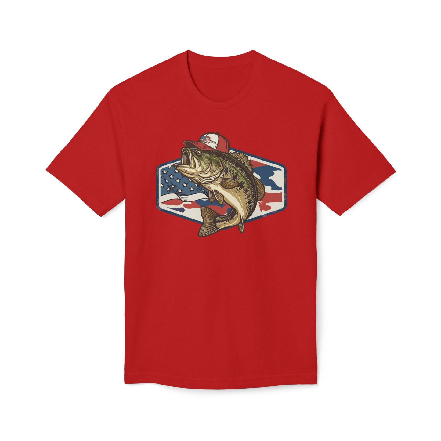 1776 Fish Cotton Tee Shirt