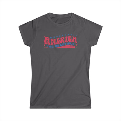 America The Beautiful Retro Cotton Tee Shirt