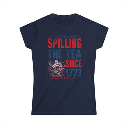 Spilling The Tea Since 1773 Cotton Tee Shirt
