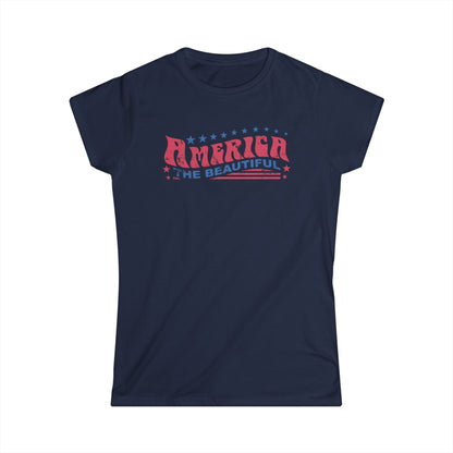America The Beautiful Retro Cotton Tee Shirt