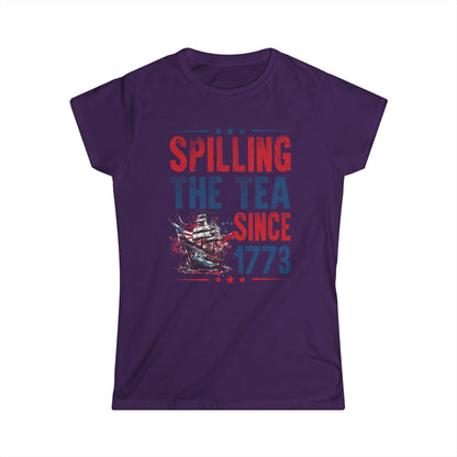 Spilling The Tea Since 1773 Cotton Tee Shirt