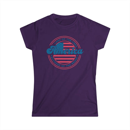 Land of The Free America Cotton Tee Shirt