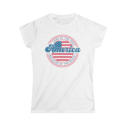 Land of The Free America Cotton Tee Shirt