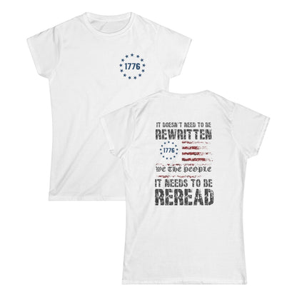 It Doesn't Need To Be Rewritten Cotton Tee Shirt