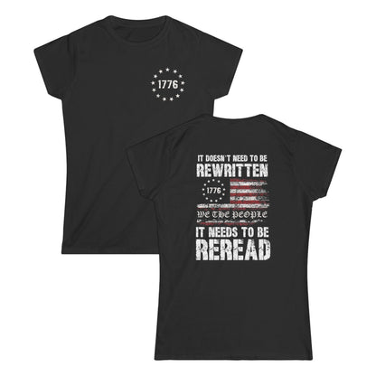 It Doesn't Need To Be Rewritten Cotton Tee Shirt
