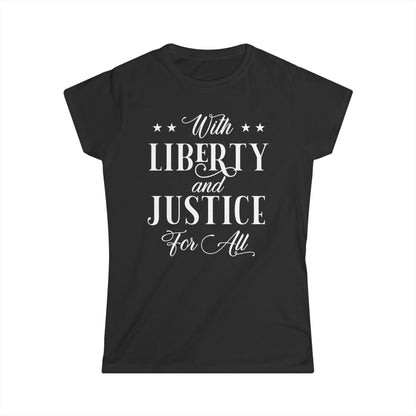 Liberty And Justice For All Cotton Tee Shirt