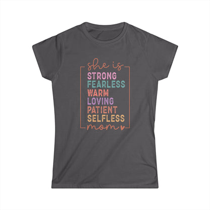 She is Mom Cotton Tee Shirt