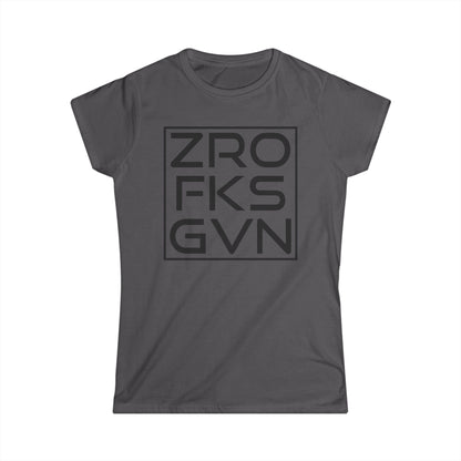 Zero Fucks Given Cotton Tee Shirt