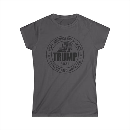 Trump - Grazed and Unfazed Cotton Tee Shirt