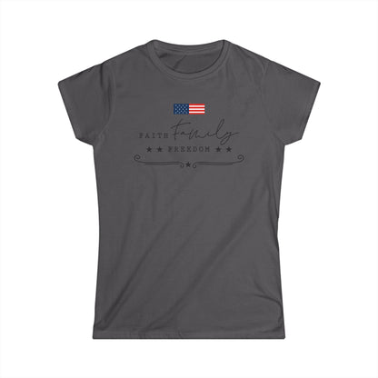 Faith Family Freedom Cotton Tee Shirt