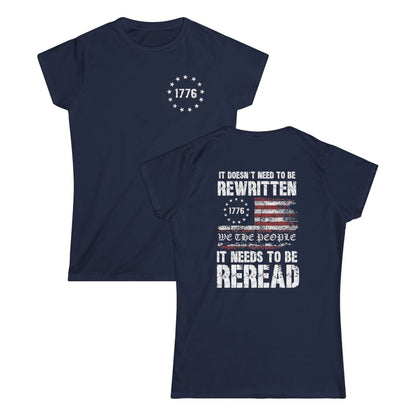 It Doesn't Need To Be Rewritten Cotton Tee Shirt
