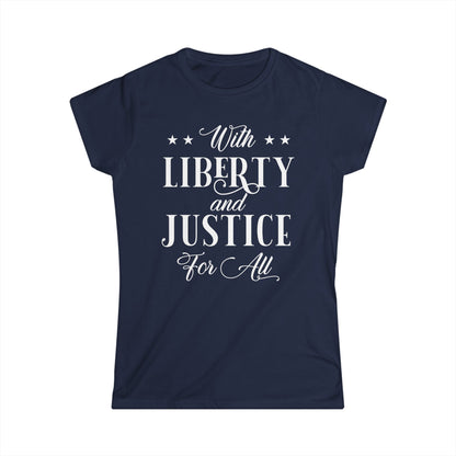 Liberty And Justice For All Cotton Tee Shirt