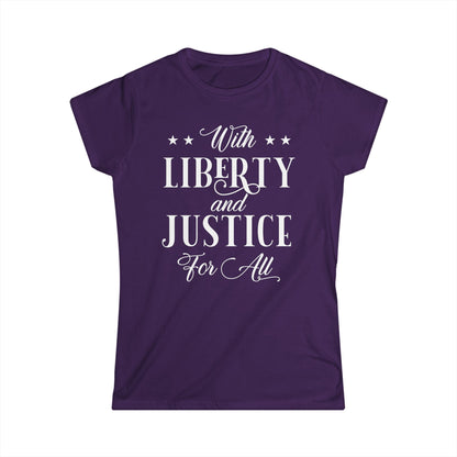 Liberty And Justice For All Cotton Tee Shirt