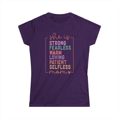 She is Mom Cotton Tee Shirt