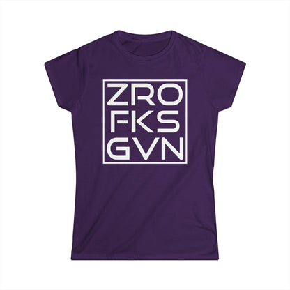 Zero Fucks Given Cotton Tee Shirt