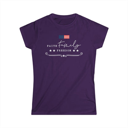 Faith Family Freedom Cotton Tee Shirt