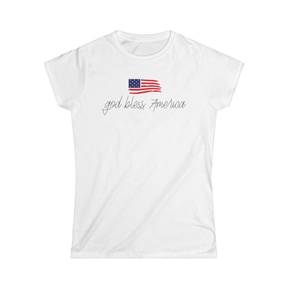 God Bless America Cotton Tee Shirt
