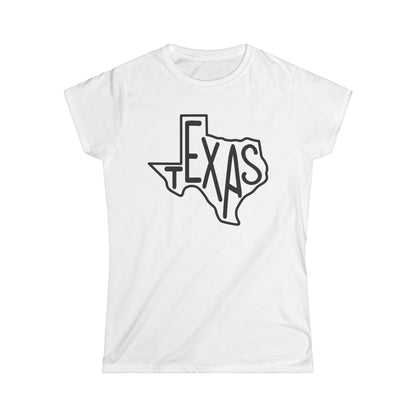 Texas in Texas Cotton Tee Shirt