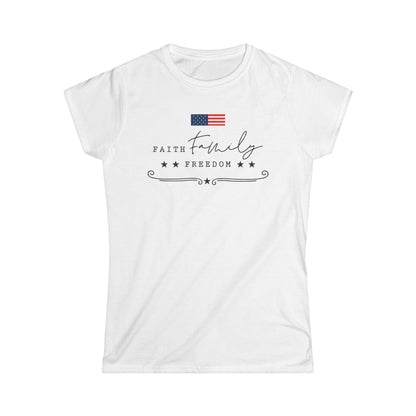 Faith Family Freedom Cotton Tee Shirt