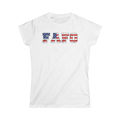 FAFO USA Flag Cotton Tee Shirt