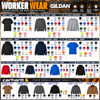 Custom Worker Wear – Upload Your Own Logo or Design